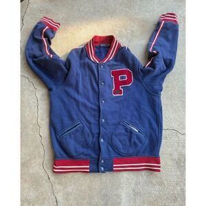 Polo Ralph Lauren Men's New York Letterman Varsity Football Bomber Jacket XL TG